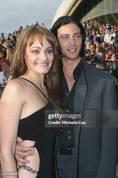 Singer Cosima and Michael Miziner from "Dancers with the Stars" attend the finale of the second Australian Idol at the Opera House November 21, 2004...