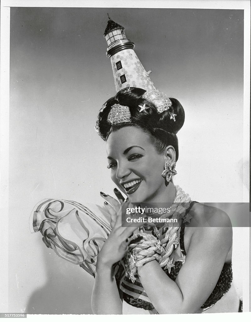 Actress and dancer Carmen Miranda