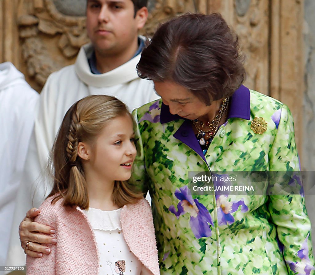 SPAIN-ROYALS-HOLY-WEEK