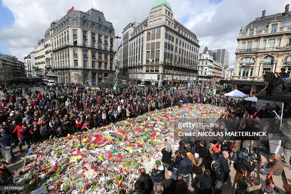 BELGIUM-BRUSSELS-ATTACKS-TRIBUTE