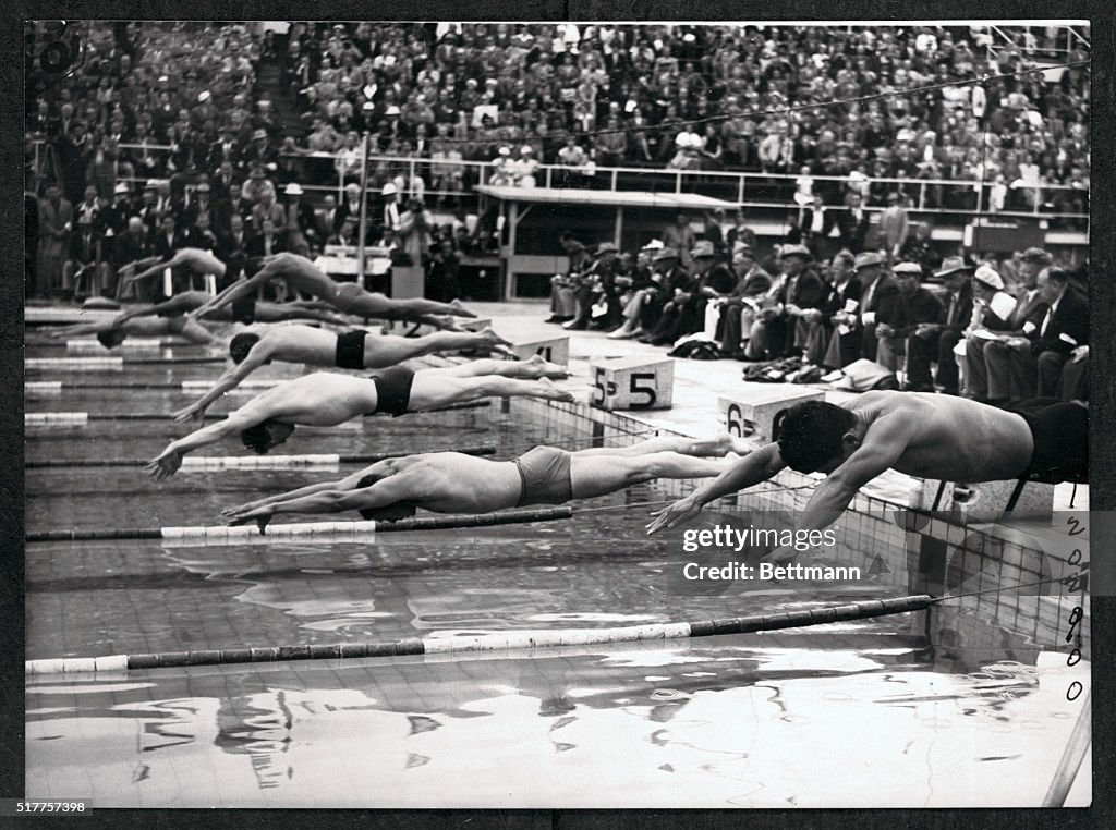 Olympic 400 Meter Swimming Race