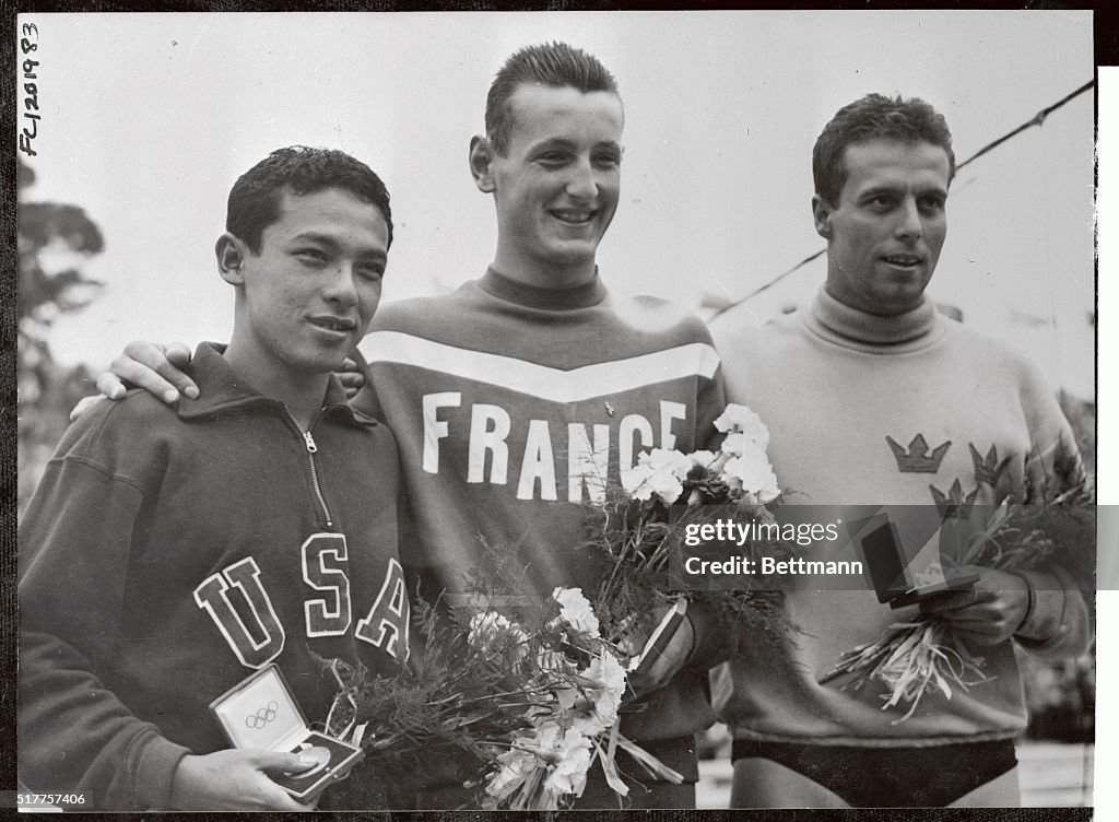 Olympic Men's 400 Meter Winner Jean Boiteux