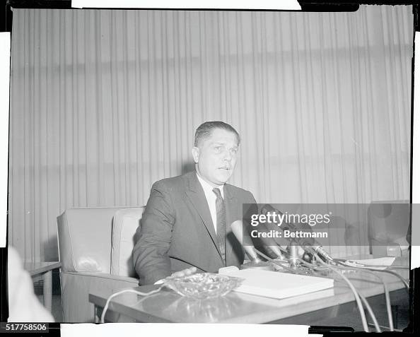 Jimmy Hoffa Speaking at Press Conference Jimmy Hoffa Speaking at Press Conference