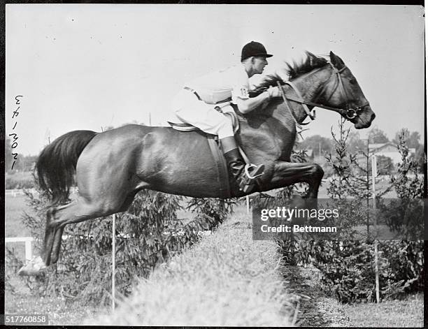 Woffard riding Nuit Candide during the three day event, at Tali.