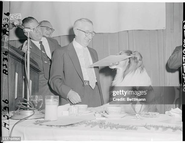 Como and "Lassie" get their Peabody Awards. New York, New York: Perry Como and "Lassie" the canine TV star were among the recipients of George Foster...