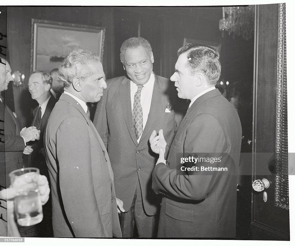 Paul Robeson Attending Russian Reception