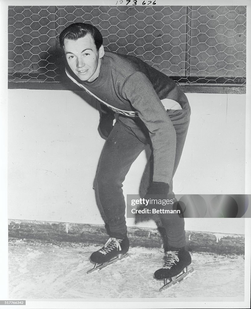 Art Longsjo Standing in Skating Position