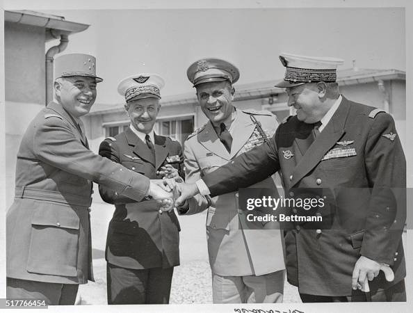 General Matthew B. Ridgway is shown with a group of four other... News ...