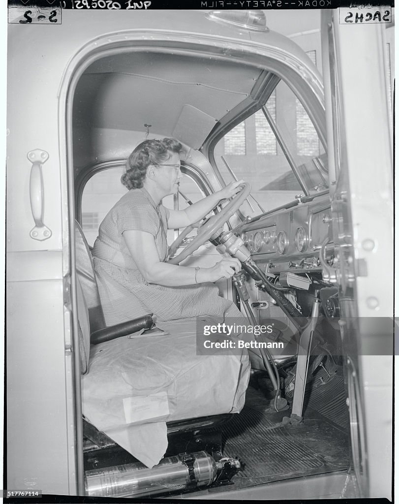 Woman Driving a Tractor-Trailer