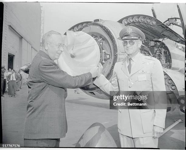 Culver City, California: Examining "Seek-Find-Kill" System. At the Culver City plant of the Hughes Aircraft Company where the "Seek-Find-Kill"...