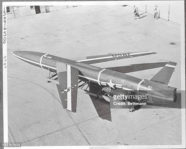 Patrick Air Force Base, Florida: This is a new photograph of the Northrop Snark SM-62, intercontinental guided missile just released by the U. S. Air...