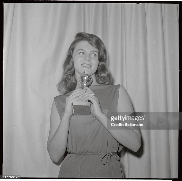 Actress Ann-Margret with the International Recognition Award presented to her by the Hollywood Foreign Press Association.