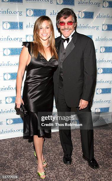Journalist Geraldo Rivera and his wife Erica Levy attend the Fisher Center Gala at Jean-Georges V Steakhouse November 22, 2004 in New York City.
