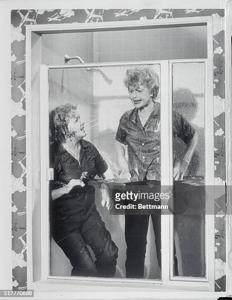 When Vivian Vance and Lucille Ball discover they forgot to install something in a shower they built, the project gets all wet, including the two...