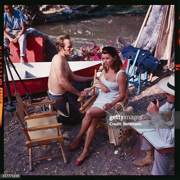 Bathing Beauty. Austria's lovely Senta Berger joins the lengthy ranks of actresses who get soaking wet for film posterity. In Major Dundee a motion...