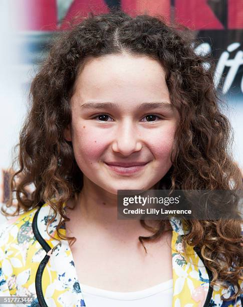 Rebecca Bloom arrives at Mahkenna's Video Release/Anti Bullying Tour at Busby's East on March 26, 2016 in Los Angeles, California.