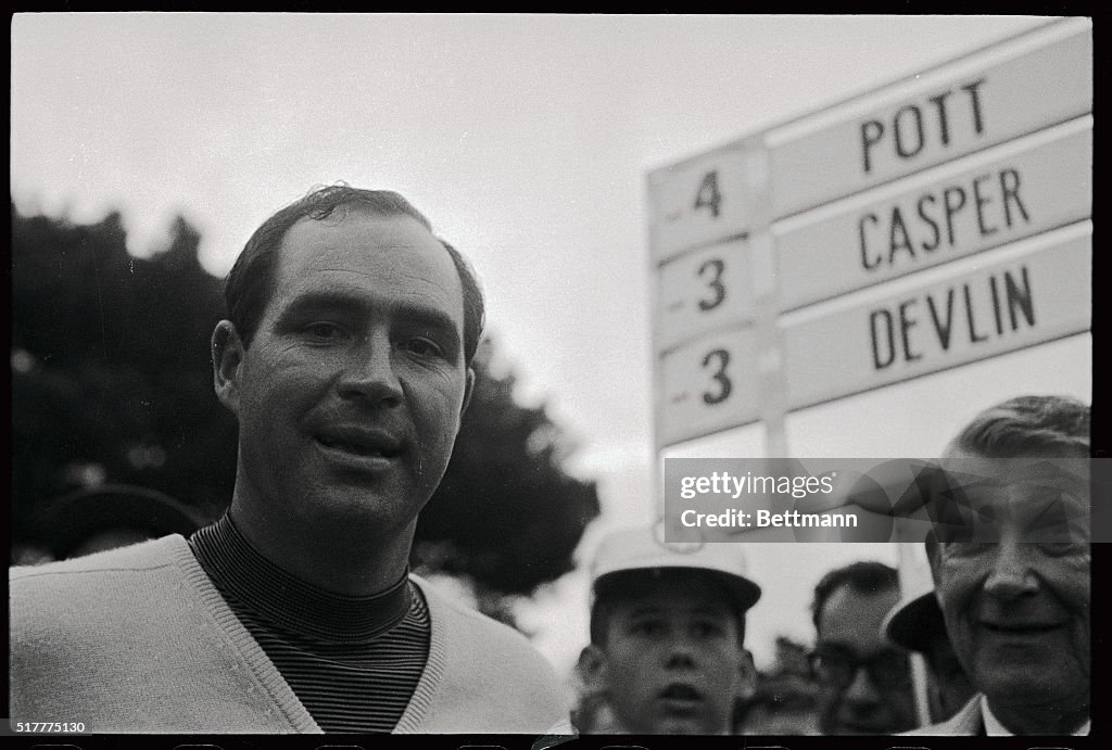Johnny Pott Celebrating his Victory