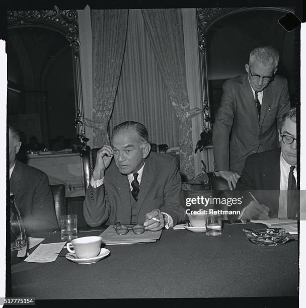 Senator J. William Fulbright , Chairman of the Senate Foreign Relations Committee, following a 3-hour meeting of his committee 1/24, said a decision...