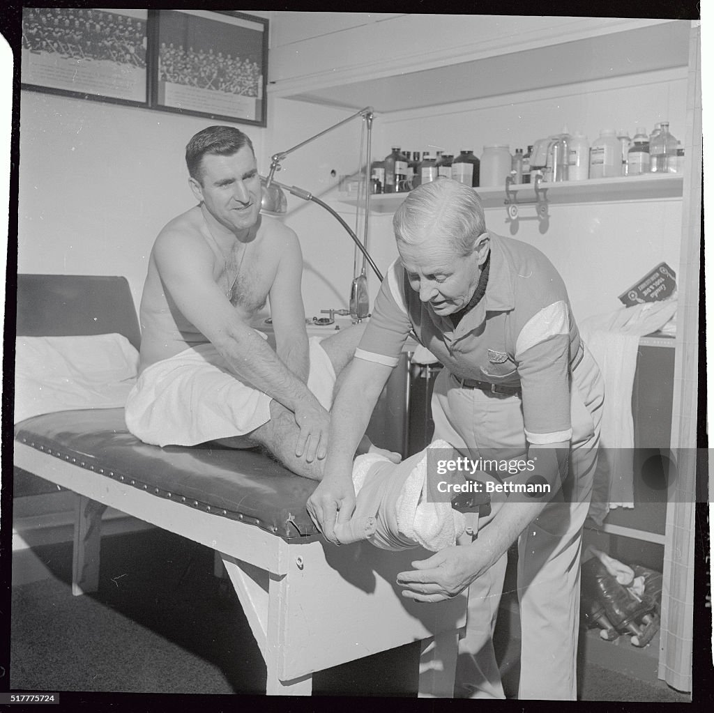 Floyd Smith Being Treated by Harry Watmuff