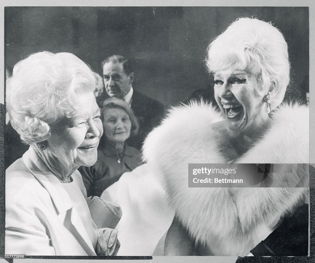 Ginger Rogers Laughing with Her Mother Lela