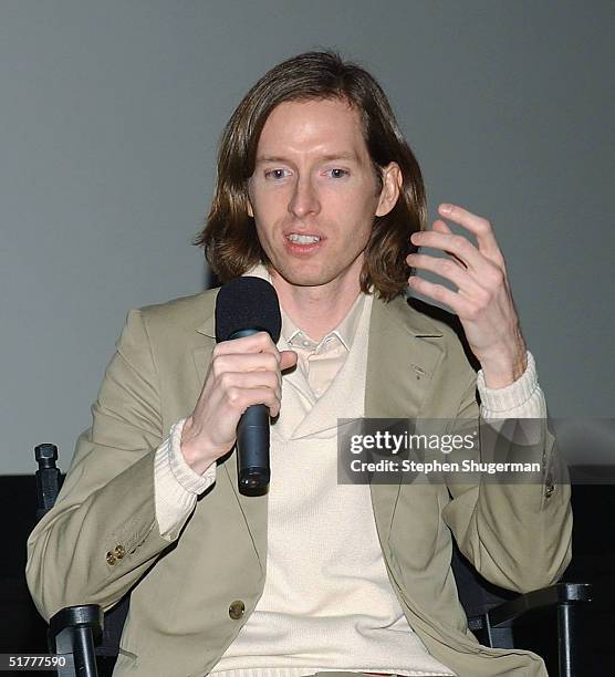 Director Wes Anderson answers questions from the audience during the Q & A following the Variety Screening Series - "The Life Aquatic with Steve...