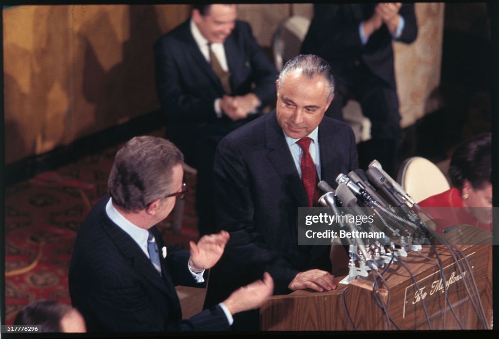 Robert Strauss with Lawrence O'Brien