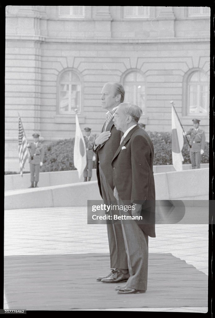 Portrait of Gerald Ford and Emperor Hiroshito