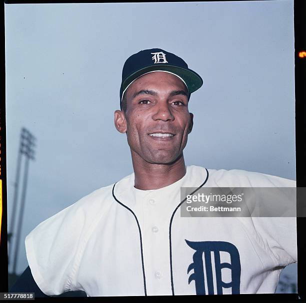 Florida: Bill Bruton of Detroit Tigers during spring training. April 1964.