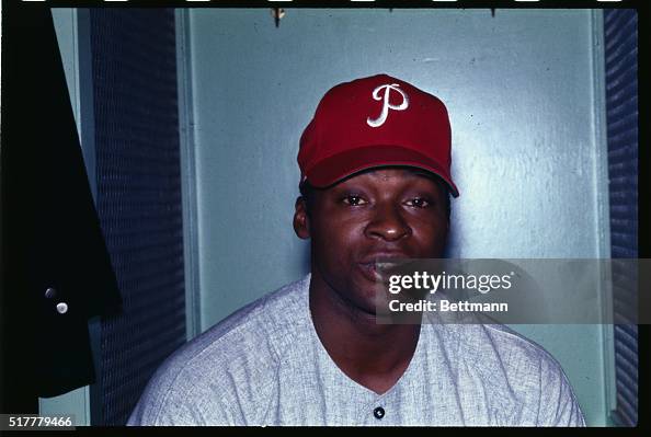 This is a close up of Richie Allen, an infielder of the Philadelphia ...