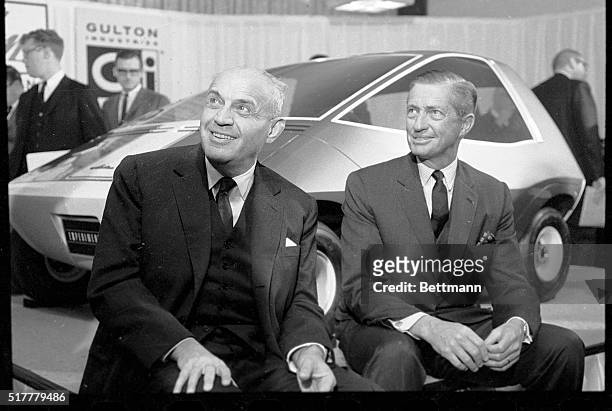 Dr. Leslie K. Gulton , President of Gulton Industries and Roy D. Chapin, Jr., chairman of the board of American Motors Corporation, are shown...