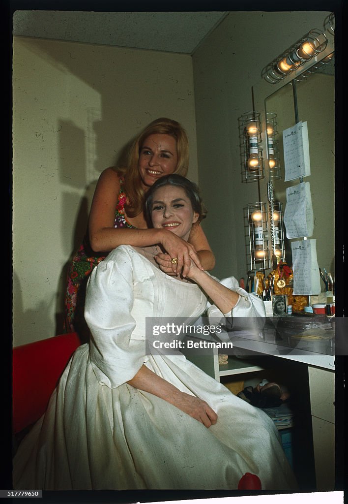 Ingrid Bergman with Her Daughter Pia Linstrom