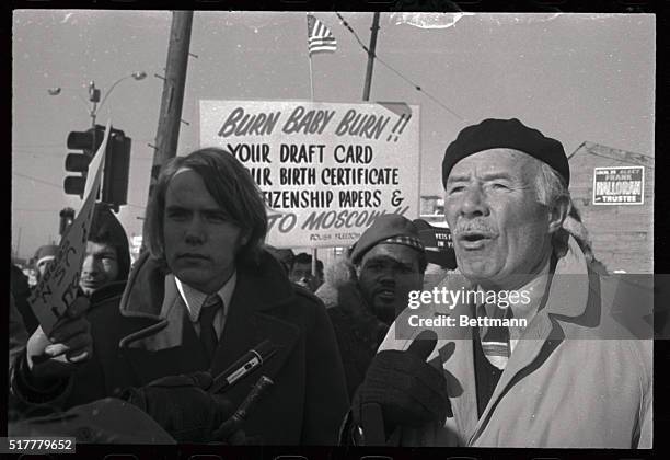 Howard Marston Jr. Of Rockport, Massachusetts accompanied by his father, Howard Marston Sr., arrive at Boston Army Base 1/10, where he planned to...