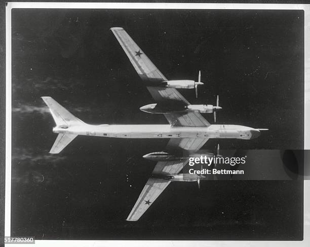 Jim Lucas, a correspondent for the Scripps-Howard Newspapers, reported today U.S. Air Force fighters intercepted five Russian bombers over Greenland...