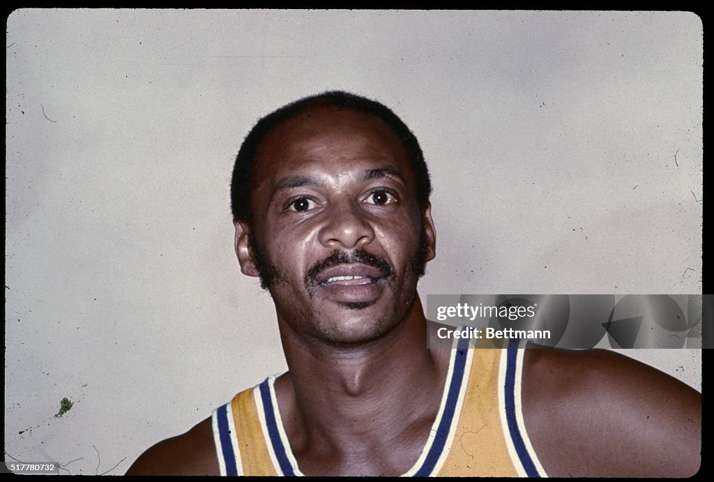 1974- Closeup of Zelmo Beaty, LA Lakers in uniform. Undated color ...