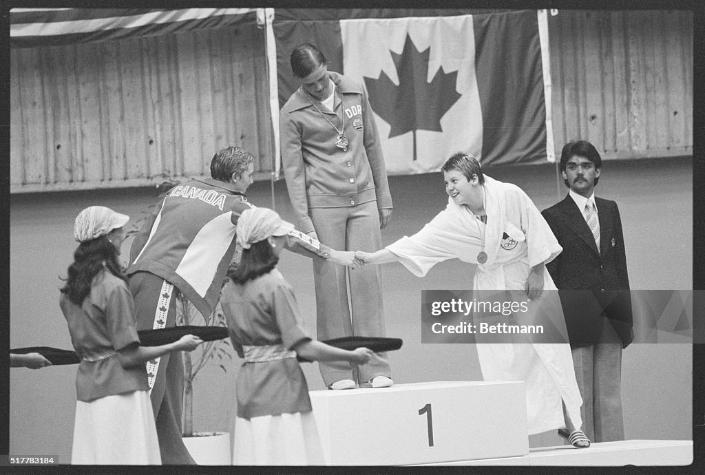 Second and Third Place Shaking Hands