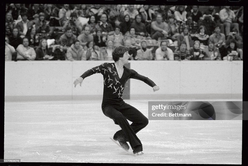 Robin Cousins Skating During Olympics