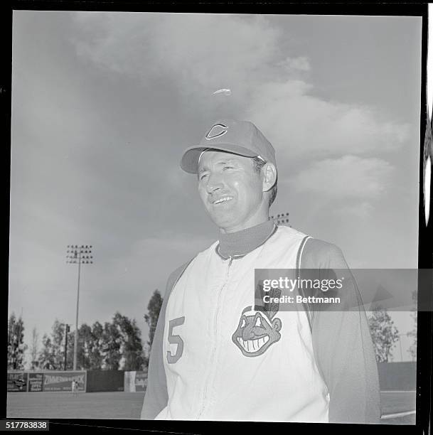 Alvin Dark, manager for the Cleveland Indians.