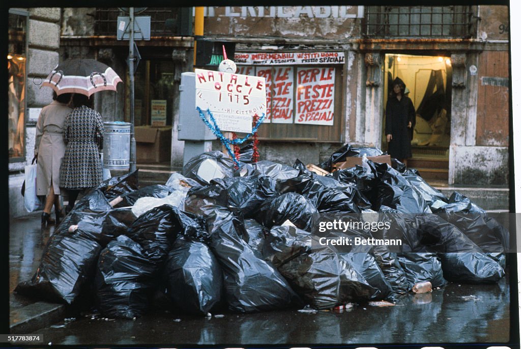 Garbage Waiting During Collectors Strike