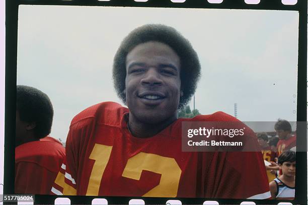 Portrait of Charles White, running back for U.C.L.A.