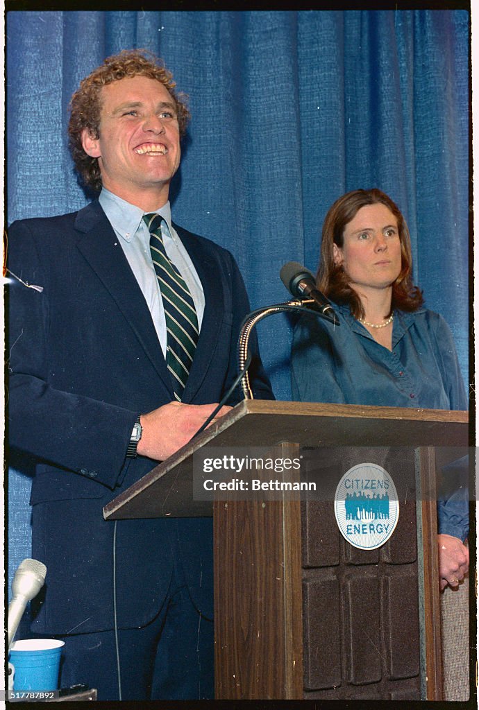 Joseph P. Kennedy II Speaking at Podium