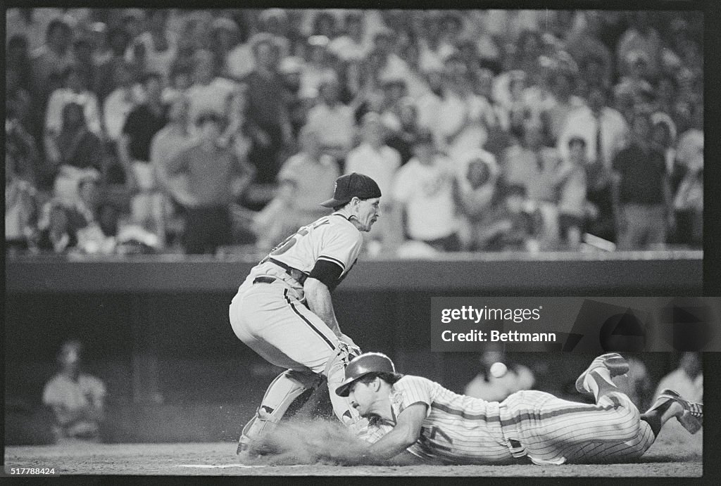 Keith Hernandez Sliding into Base