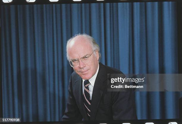 Half-length of United States Senator of Vermont Patrick J. Leahy.