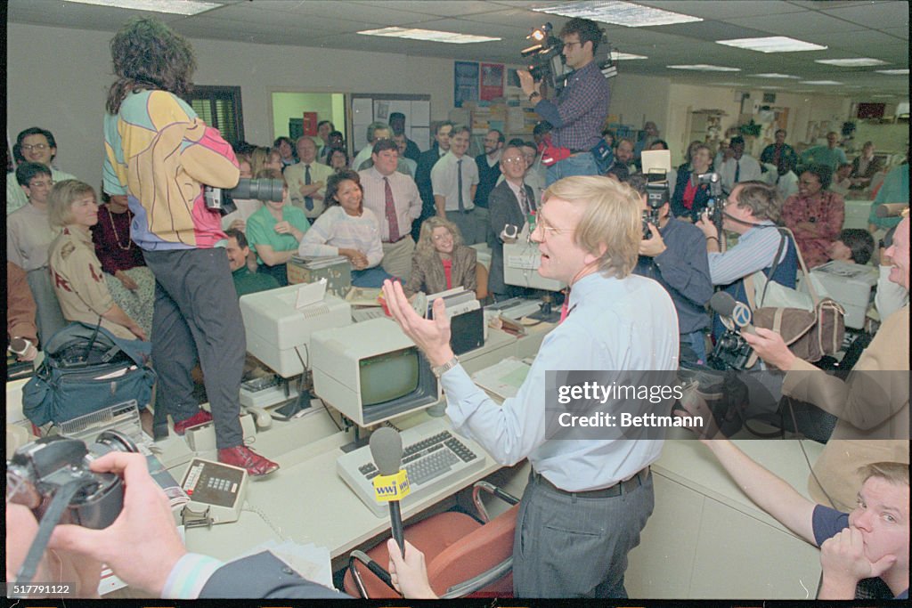 Heath Meriweather Holding Staff Meeting