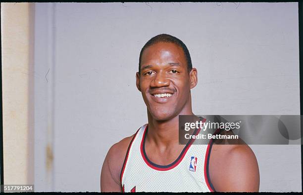 Close-up of a smiling Terry Porter, guardsman for the Portland Trailblazers.