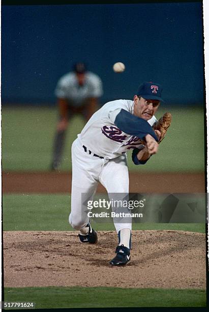 Arlington, Texas: Scott Chiamparino, traded to the Rangers in the trade that sent Harold Baines to the Oakland A's, is shown making his major league...
