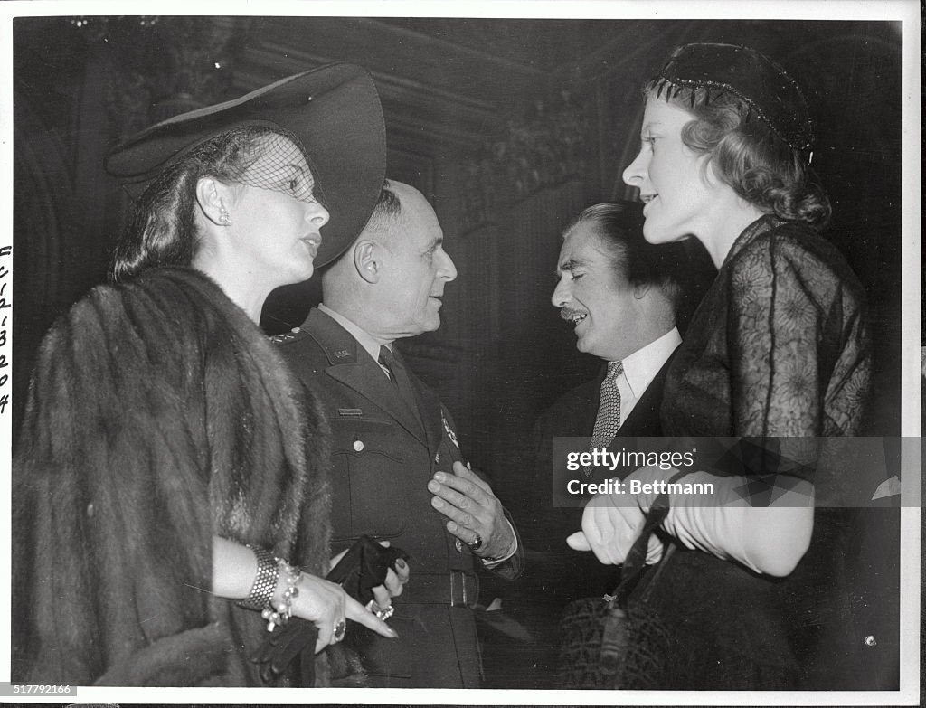 General Ridgeway and Others Attending Elysee Reception