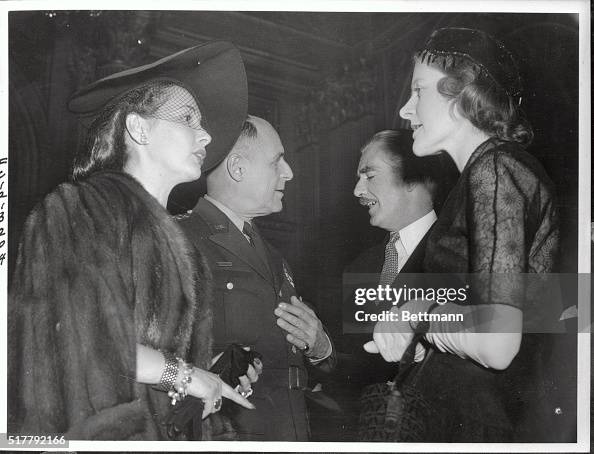 Foreign Minister Anthony Eden, General Matthew B. Ridgeway with Mrs ...