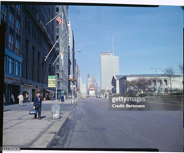 Chicago, Illinois: Views of Michigan Avenue.