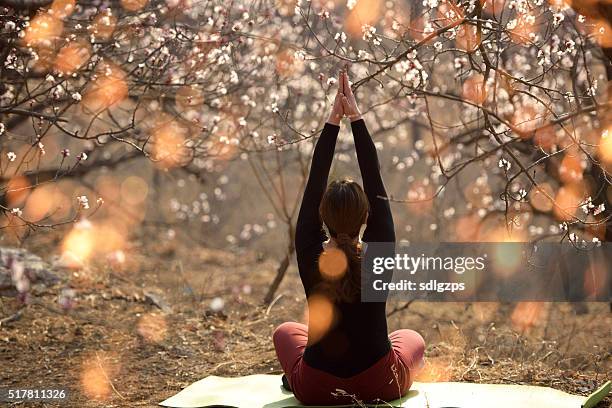 Spring Yoga Visual Yoga Flower Photos and Premium High Res Pictures - Getty Images