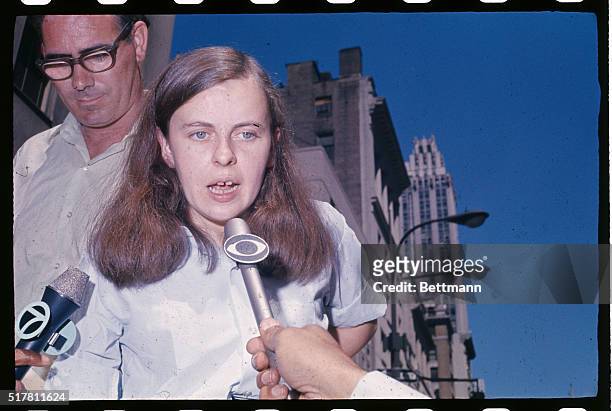 Bernadette Devlin, the fiery 22-year-old Member of Parliament from Mid-Ulster, Northern Ireland, speaks to a crowd demonstrating in front of the...